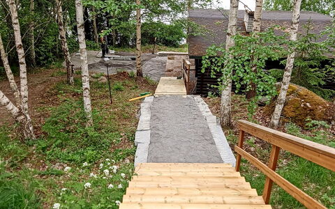 Villa Iloinen: Bois, Pont, Escaliers, Passerelle, Boardwalk, Forêt, Des Bois, Planche, Piste