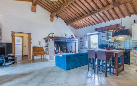 Podere Palazzetto: Bois, Design Intérieur, Sol, Sol, Faisceau, Salon, Maison, Table, Immobilier, Loisir