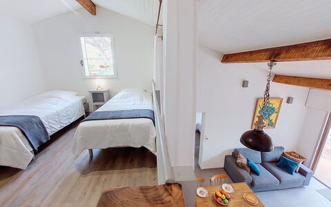 Mimizan 406: Meubles, Sol, Mur, Sol, Design Intérieur, Bois, Parquet, Chambre, Plafond, Lit