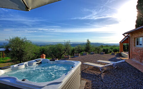 Casa Andrea: L'Eau, Plante, Ciel, Nuage, Bleu, Bleu Azur, Piscine, Fenêtre, Architecture, Mobilier De Jardin