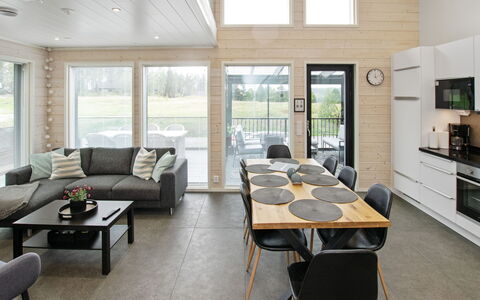 Himos Alppinotko 6 B: Bois, Plafond, Salon, Dur, Table Cuisine Et Salle A Manger, Parquet, Canapé, Tache De Bois, Planche