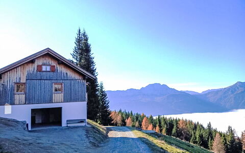 Heregger Hütte: Ciel, Plante, Montagne, Nuage, Feuille, Paysage Naturel, Mélèze, Pente, Arbre, Montagnes