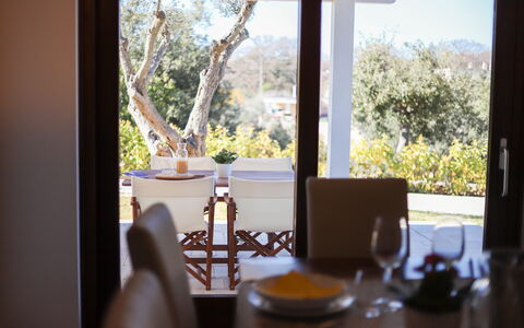 Villa Don Sante In Locorotondo Puglia: Plante, Propriété, Table, Meubles, Fenêtre, Vaisselle, Feuille, Bois, Éclairage, Bâtiment