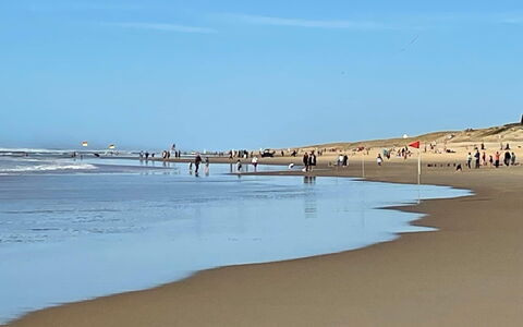 Mimizan 326: L'Eau, Ciel, Ressources En Eau, Plage, Cotiers Et Relief Océaniques, Vent Wave, Horizon, Voie Navigable