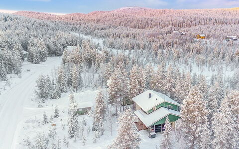 Rukan Tunturituuli: Neige, L'Hiver, Arbre, Gelé, Chalet, Mélèze, Pente, Gel, Glacial Relief