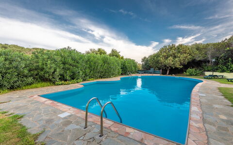 Apartments With Pool Country Village, Stintino: Bleu, L'Eau, Piscine, Ombre, Recours, Réflexion, Aménagement Paysager, Miroir D'Eau, Caractéristique De L'Eau, Eco Hôtel