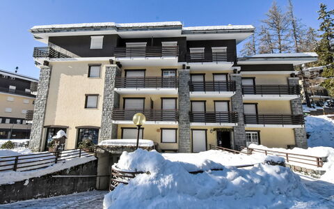 Madesimo 622: L'Hiver, Gelé, Neige, Balcon