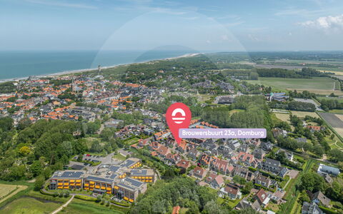 Domburgse Oase: Zone Résidentielle, Design Urbain, Vue Du Ciel, Appartement, Biens, Banlieue, Photographie Aérienne, Aménagement Paysager, Plantation, Campus
