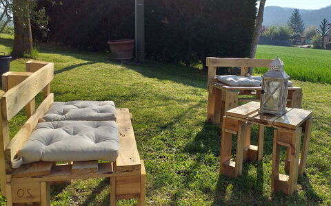 Casalunga: Meubles, Bois, Mobilier De Jardin, Tableau De Plein Air, Banc, Extérieur Banc, Tache De Bois, Jardin, Dur, Planche