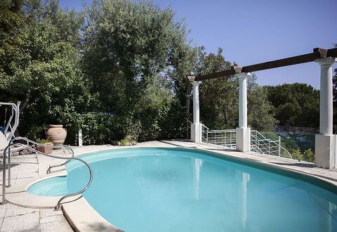 Villa Nerano: Bleu, Piscine, Mobilier De Jardin, Recours, Composite, Ombre, Chaise, Eco Hôtel, Conception, Thermes