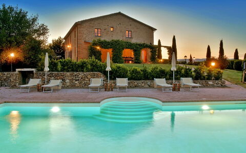 Villa Asia: Piscine, Biens, Crépuscule, Ferme, Villa, Aménagement Paysager, Recours, Hôtel, Eco Hôtel, Hacienda