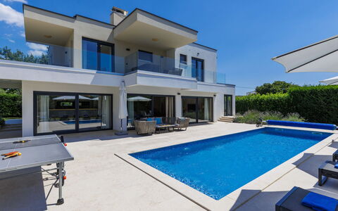 Frani: Bleu, Piscine, Biens, Villa, Manoir, Hôtel, Recours