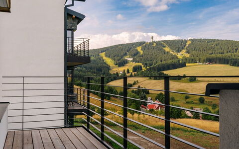 Loucna Pod Klínovcem 176: Balustrade, Balcon, Appartement, Dur, Escaliers, Daylighting, Clôture, Villa