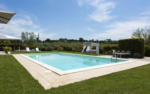 Villa Yvonne: Piscine, Jardin, Recours, Aménagement Paysager, Pelouse, Ombre, Arrière-Cour, Biens, Mobilier De Jardin, Cour