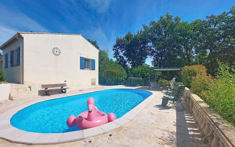 Villa Esterel: Bleu, Piscine, Composite, Loisir, Des Loisirs, Mobilier De Jardin, Ombre, Recours, Vacances, Arrière-Cour