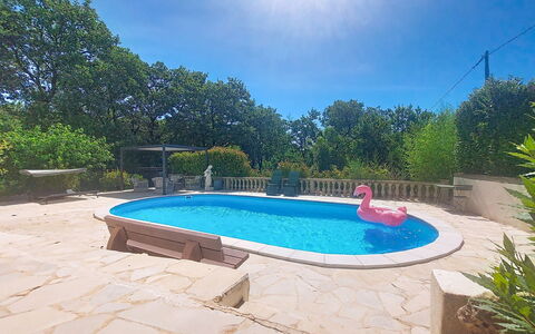 Villa Esterel: Piscine, Composite, Mobilier De Jardin, Loisir, Recours, Ombre, Aménagement Paysager, Arrière-Cour, Cour, Dalle