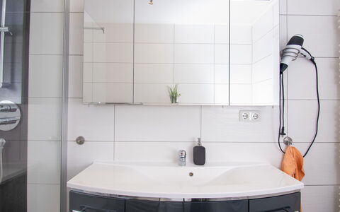 Burdzik: Design Intérieur, Lavabo, Luminaire Plomberie, Évier, Miroir, Sol, Salle De Bains, Robinet, Armoire De Toilette, Comptoir