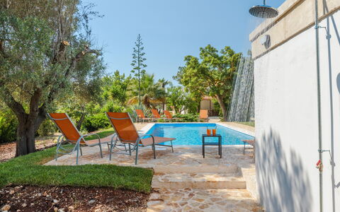 Villa San Vito: Piscine, Recours, Ombre, Jardin, Eco Hôtel, Aménagement Paysager, Arrière-Cour, Mobilier De Jardin, Dalle, Biens
