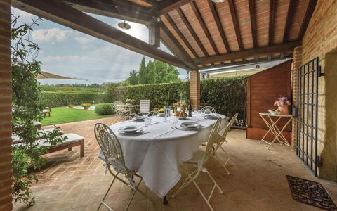 Villa Zambra: Meubles, Table, Chaise, Table Cuisine Et Salle A Manger, Brique, Jardin, Mobilier De Jardin, Arrière-Cour, Tableau De Plein Air, Eco Hôtel