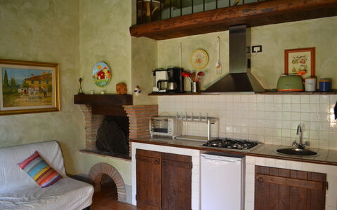 Appartamento Il Fienile Del Sole, Wifi, Perugia: Design Intérieur, Meubles, Sol, Cuisine, Appareil De Cuisine, Pièce, Sol, Électroménager, Le Fourneau, Principaux Appliance