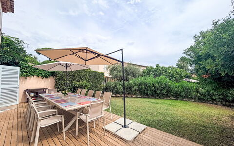 Laura: Meubles, Mobilier De Jardin, Chaise, Table, Tableau De Plein Air, Ombre, Parapluie, Jardin, Cour, Arrière-Cour