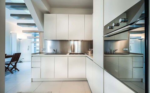 Cala Marina: Cuisine, Appareil De Cuisine, Design Intérieur, Comptoir, Sol, Cabinetry, Principaux Appliance, Plafond, Sol, Architecture