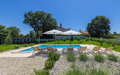 Juventa: Bleu, Piscine, Mobilier De Jardin, Recours, Jardin, Ombre, Chaise, Aménagement Paysager, Biens, Balancelle