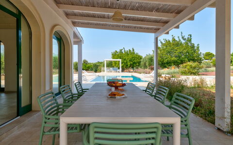 Villa Prestige: Meubles, Mobilier De Jardin, Table, Design Intérieur, Chaise, Sol, Table Cuisine Et Salle A Manger, Sol, Piscine, Tableau De Plein Air