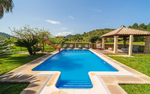 Paratge de Fangar: Piscine, Bleu, Recours, Eco Hôtel, Loisir, Biens, Jardin, Ombre, Aménagement Paysager, Hacienda