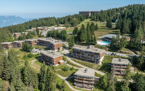 V du Bachat Melezes e: Lot Terre, Appartement, Station De Montagne, Mélèze, À Feuilles Persistantes, Famille Pine, Conifères Tropicale Et Subtropicale Forêts