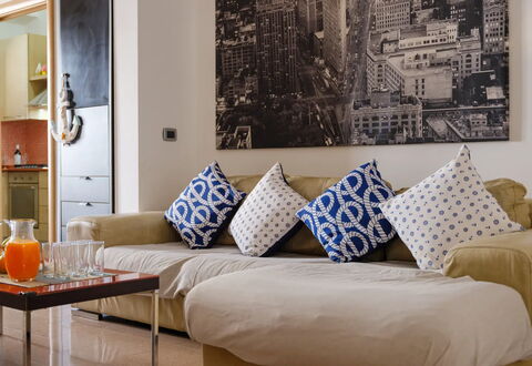 Casa Musica, Ac, Seaside, Porto Cesareo: Meubles, Design Intérieur, Canapé, Mur, Coussin, Salon, Sol, Sol, Pièce, Throw Pillow