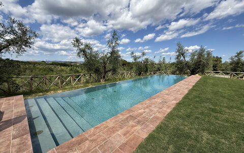Villa del Mangia, 5Panoramic Pool and Chef Service: Piscine, Composite, Aménagement Paysager, Passerelle, Réflexion, Caractéristique De L'Eau