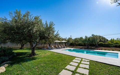 Villa Virginia: Piscine, Jardin, Ombre, Recours, Aménagement Paysager, Biens, Arrière-Cour, Conception, Cour, Cour
