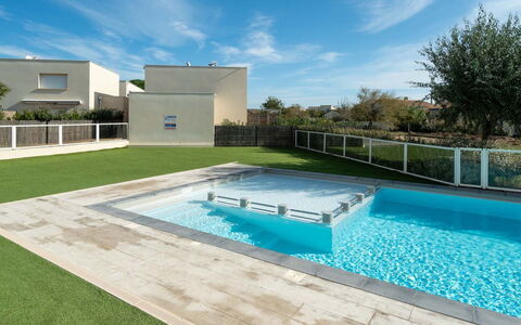 La Dune: Piscine, Sol, Composite, Ombre, Jardin, Aménagement Paysager, Tuile, Recours, Béton, Arrière-Cour