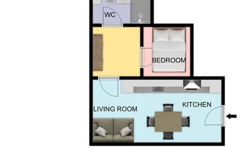 La Rondine Apartment: Chambre, Lit, Literie, Conception, Cadre De Lit