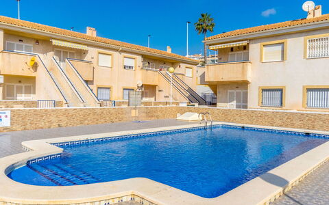 Residencia del Mar Ii: Piscine, Recours, Villa, Hôtel, Ville Resort, Photographie Aérienne, Balcon