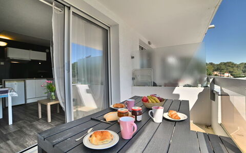 La Palmeraie: Appartement, Meubles, Zone Résidentielle, Balcon, Condominium, Chaise, Ombre, Recours, Côte, Hôtel