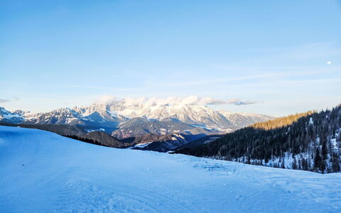 Forstau 100: Ciel, Bleu, Montagne, Montagnes Relief, Neige, L'Hiver, Chaîne De Montagnes, Colline, Montagnes, Terrain
