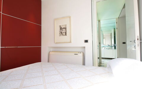 Villino Sonia: Design Intérieur, Sol, Sol, Bois, Chambre, Meubles, Lit, Pièce, Plafond, Domicile
