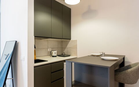 Modern Studio Nest: Zone Résidentielle, Arbuste, Toit, Domicile, Chalet, Allée, Biens, Siding, Aménagement Paysager, Cour