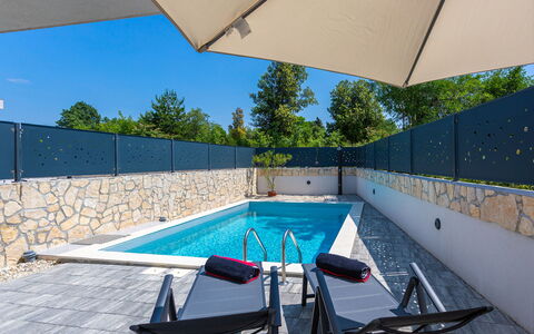 Larus: Piscine, Bleu, Mobilier De Jardin, Recours, Composite, Ombre, Tuile, Chaise, Dalle, Balancelle