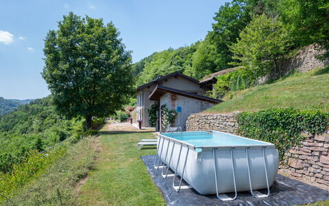 Belbo: Jardin, Arrière-Cour, Aménagement Paysager, Piscine, Cour, Pelouse, Ferme