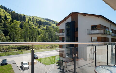 River Park: Design Intérieur, Appartement, Balcon, Dur, Tache De Bois, Parquet, Balustrade, Daylighting, Hôtel, Appartement Penthouse