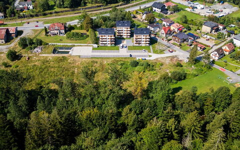 River Park: Zone Résidentielle, Bâtiment, Domicile, Quartier, Maison, Banlieue, Vue Du Ciel, Paysage, Côte, Cotiers Et Relief Océaniques