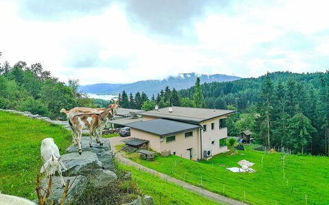 Villa Techelsberg: Herbe, Paysage, Zone Rurale, Prairie, Station De Montagne, Pâturage, Prairie, Chalet, Chaîne De Montagnes, Vallée
