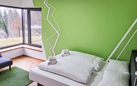Villa Techelsberg: Design Intérieur, Meubles, Chambre, Sol, Sol, Plafond, Lit, Éclairage, Drap De Lit, Literie
