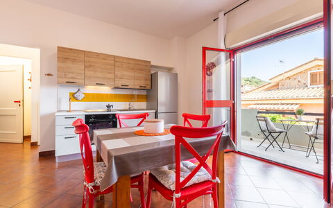 Appartamento Sala: Mer, Côte, Plage, Océan, Ombre, Balcon, Planche, Mobilier De Jardin