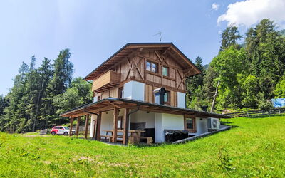 Larice Bilocale 652.3: Arbre, Maison, Chalet, Domicile, Zone Rurale, Paysage, Colline, Lot Terre, Station De Montagne