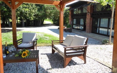 Venice Photobirding, Nature And Culture: Meubles, Bois, Mobilier De Jardin, Chaise, Dur, Ombre, Tache De Bois, Tableau De Plein Air, Jardin, Structure En Plein Air