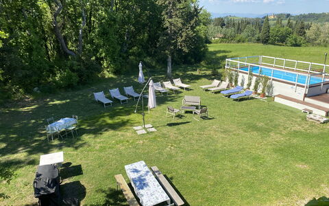 Villa Albertina: Mobilier De Jardin, Pelouse, Jardin, Piscine, Parc, Chaise, Tableau De Plein Air, Parapluie, Balancelle